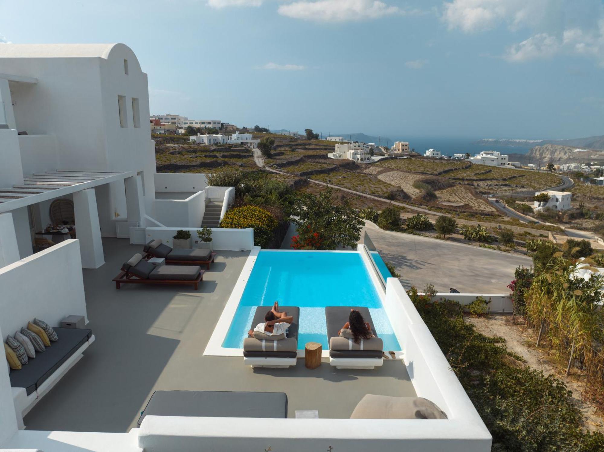 White & Co Santorini Villa Pyrgos Kallistis Luaran gambar