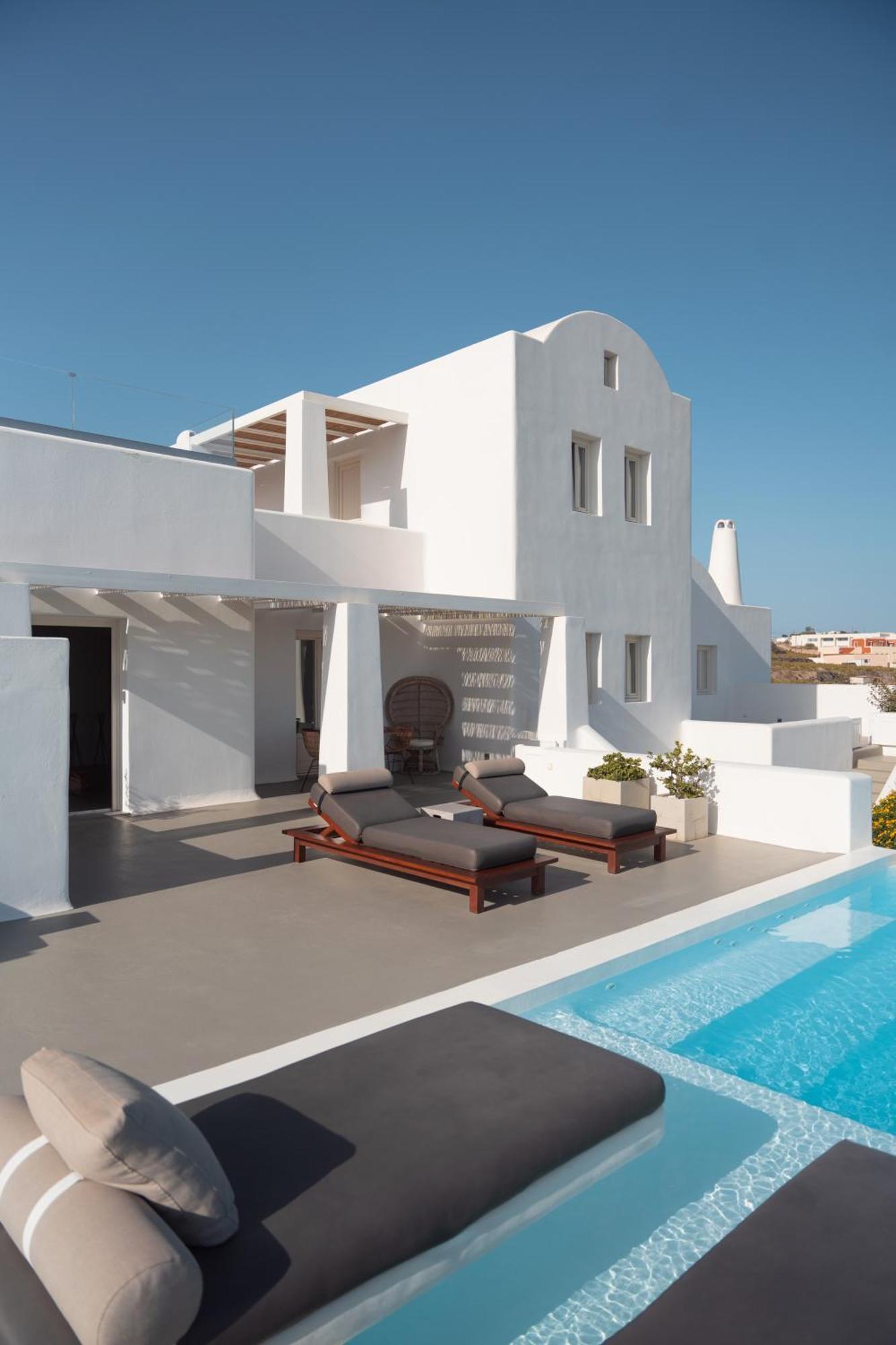White & Co Santorini Villa Pyrgos Kallistis Luaran gambar